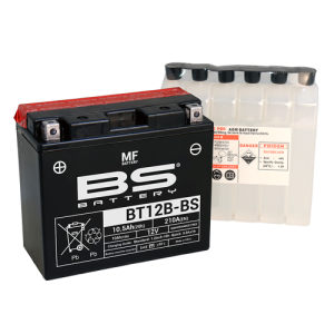 BÌNH ẮC QUY BS BT12B-BS 210CCA (150x69x130 mm)