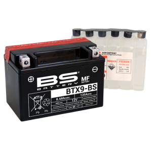 BÌNH ẮC QUY BS BATTERY BTX9-BS 135CCA (150 x 87 x 105 mm)